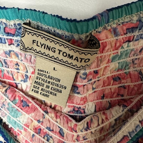 Flying Tomato Strapless Summer Dress - Size Large - Picture 3 of 6